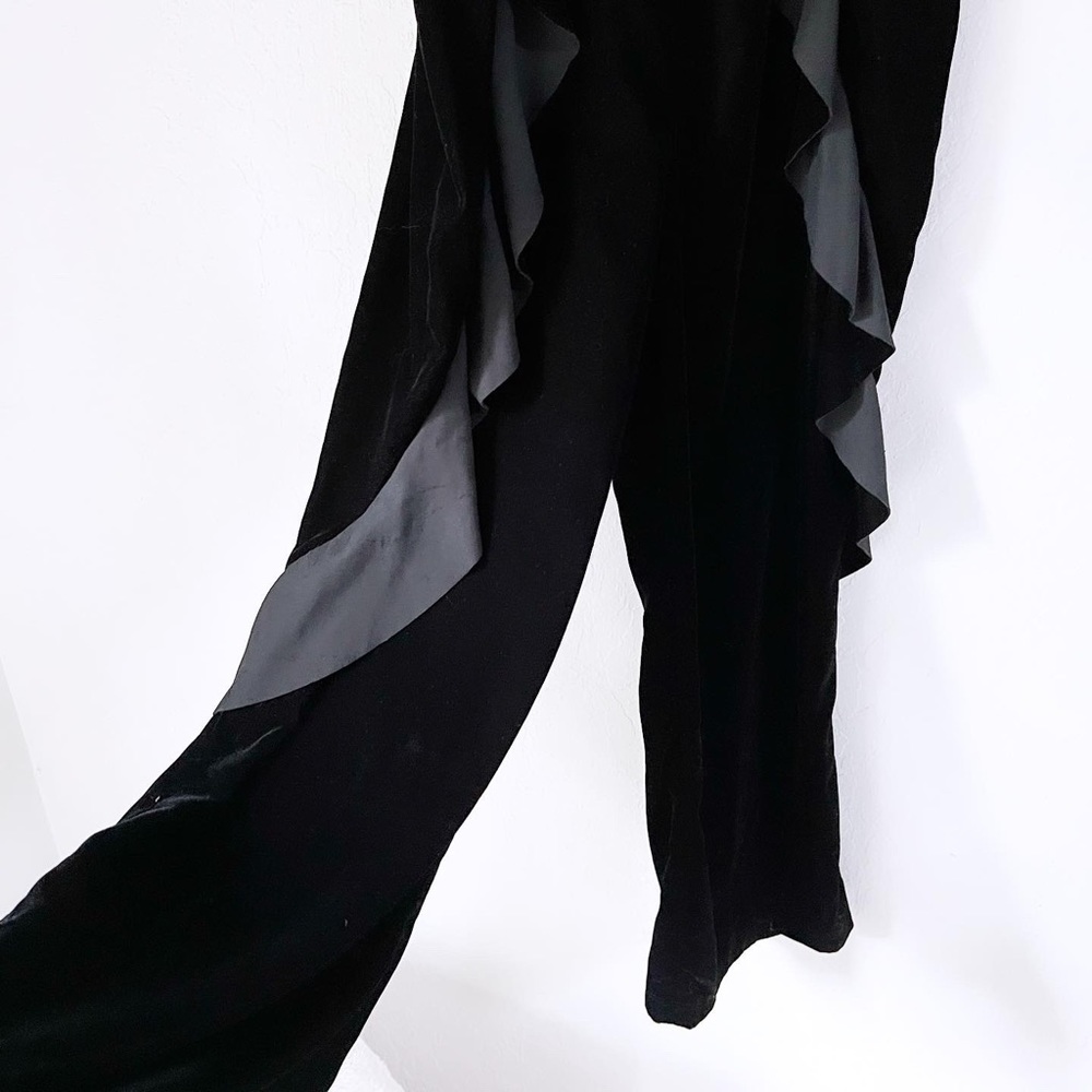 Zara Velvet Ruffle Jumpsuit - Picture 6 of 6